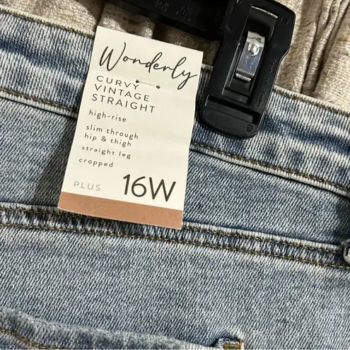 Wonderly Curvy Vintage Straight Cropped Jeans