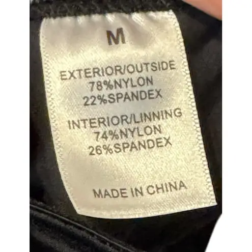 Feelin Girl Women's Black Backless Thong Plunge Shapewear Bodysuit Medium NWT