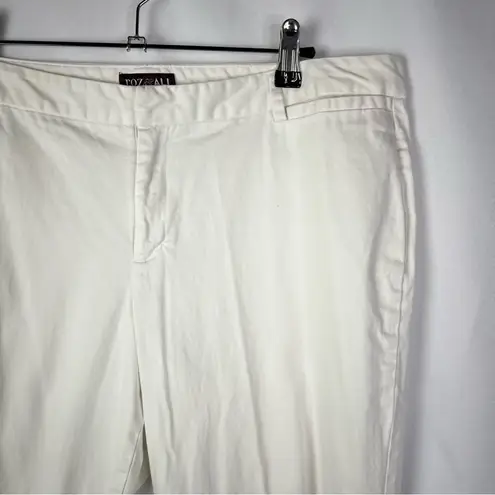 Roz & Ali White Smart Fit Straight Leg Pants 14