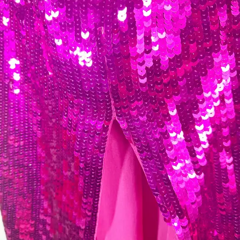 Cult Gaia Tasmina Anemone Sequin Backless Halter Midi Dress Small