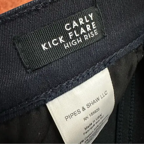 Veronica Beard Black Denim Jeans w/ Tuxedo Stripe