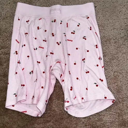 SKIMS Pink Limited Edition Ribbed Cherry Print Set Lana Del Ray Valentine
