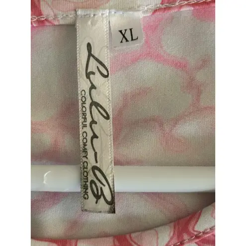 Lulu B Crew Neck Tunic 3/4 Sleeve UPF 50+ Pink Coral Women's XL