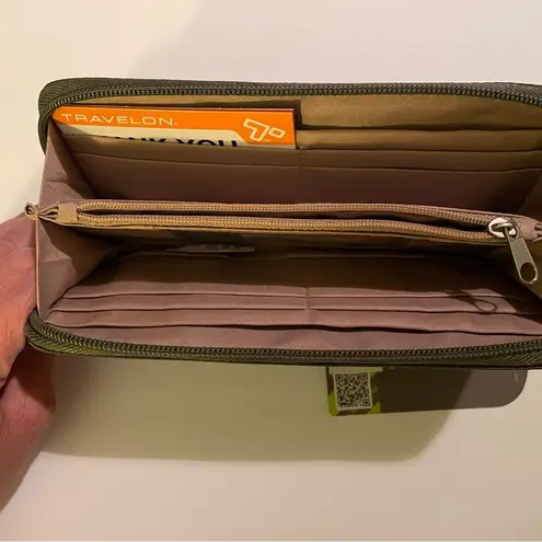 Travelon NWT Olive Green RFID Crossbody Bag Purse Inc RFID Wallet