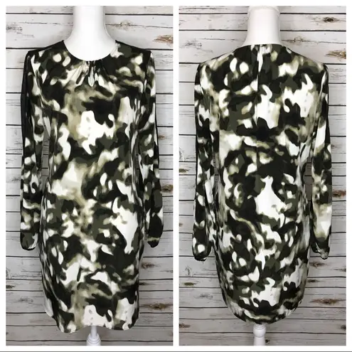 Simply Vera 💋 Wang Blurred Camouflage Shift Dress M