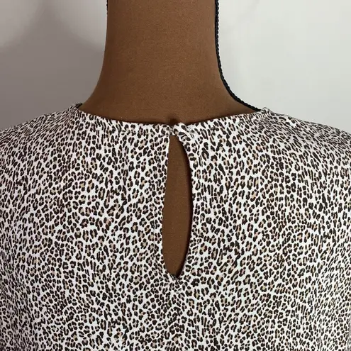 Jenni Kayne leopard viscose t-shirt dress size L