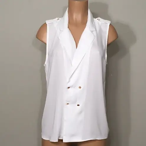 L'Academie New. Ivory military top. NWT
