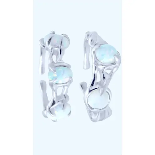 Boutique Opal Ring, Adjustable Ring, 925 Silver Statement Ring, Women