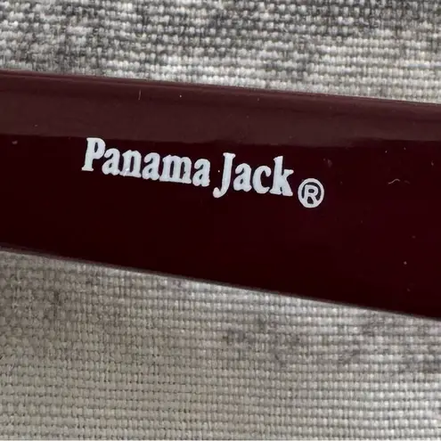 Panama Jack Burgundy studded UVA/UVB protection oversized retro boho Sunglasses