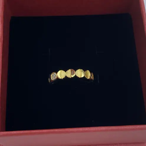 Sterling Silver CZ Toe Ring Gold Plated