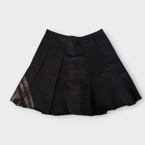 DKNY Black Pleated Flare Mini Skirt – Size 12 (Excellent Condition)