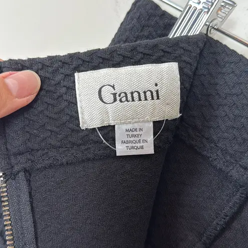 Ganni Black Pencil Skirt Knee-Length Workwear Size XS