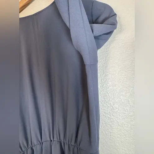 Wilfred Aritzia Brunelle Long Sleeve Mini Dress in Blue Gray size Medium $135