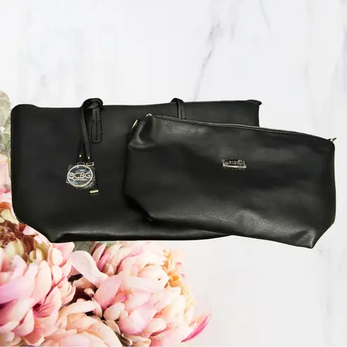 🍁BCBG Paris Black Tote & Crossbody Bag Set