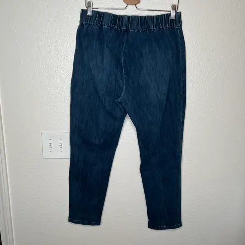 Soft Surroundings dark Wash metro denim pull on jeans size large petite