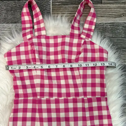 Finders Keepers NWT Pink Gingham Midi Dress