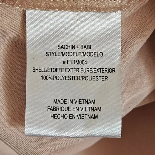 Sachin + Babi NWT Winter Slip Dress in Gold Size 8 Satin Tie Back