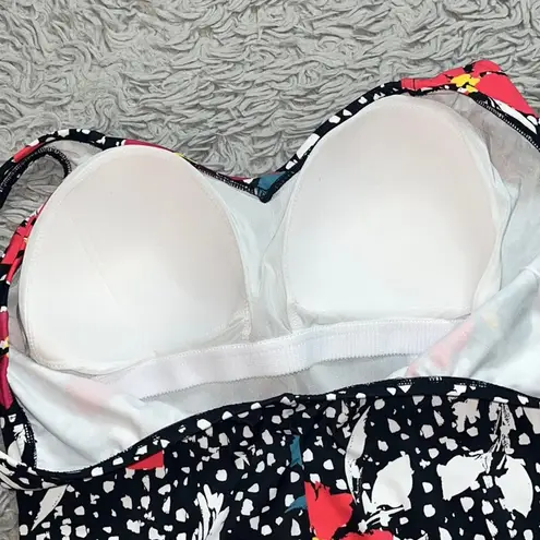 Womens Floral Swimsuit One Piece Slimming 22W 2X New Red