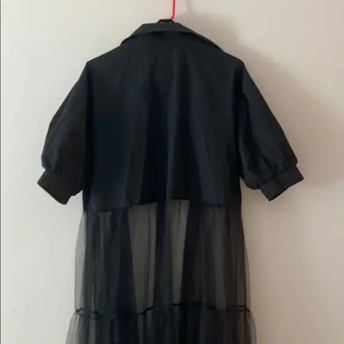 Black Tulle jacket. Fits S