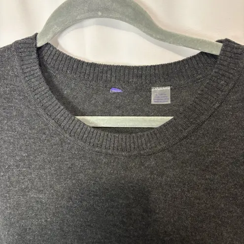 Seraphine Maternity Nursing Pumping Sweater Dark Gray Side Snaps Medium Size undefined