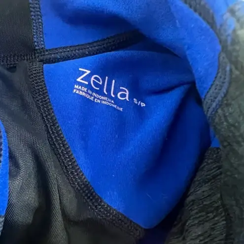 Zella  jacket blue and black athletic mesh panel