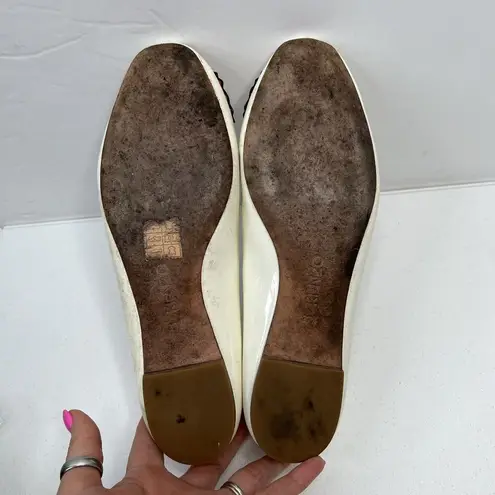 KENZO Paris Size 37.5 US 6.5 Brenda Tiger Ballerinas Flats Glossy Patent Leather