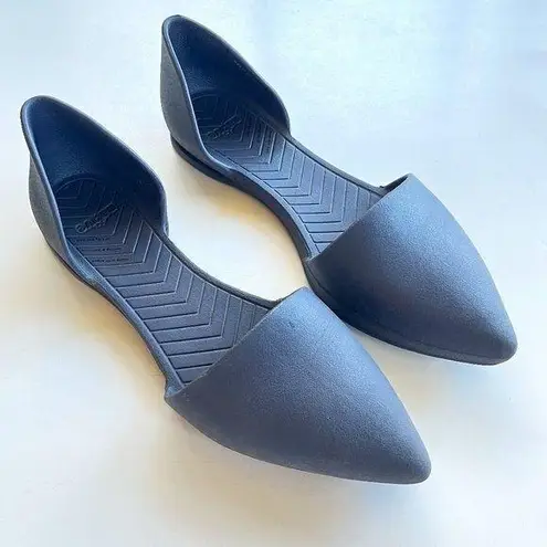 Native Shoes Audrey Bloom D’Orsay Slip On Flats Womens Dark Blue Size 11 Blue