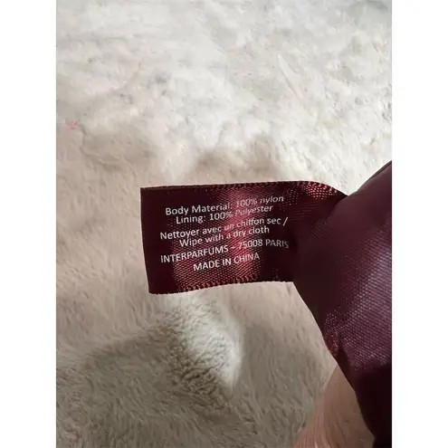 Jimmy Choo Women's Burgundy Velvet Clutch Bag Formal Evening