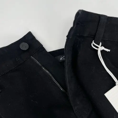 KANCAN Jean Shorts Size 11/29 Black NWT Denim Stretch Cutoff Fringe Summer