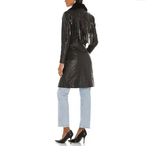 Understated Leather  Thunderbird Shearling Coat Black Lamb Leather & Shearling