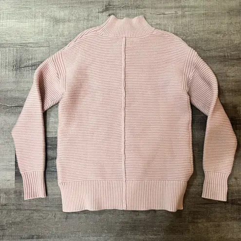 Evereve Foster Mock Neck Knit Sweater in Pink