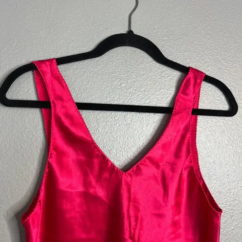 Val Mode Vintage Lingerie Satin Slip Tank Women's M Y2K Cami V