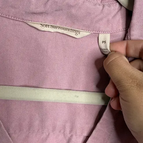 Soft Surroundings Soft Surrounding’s Washed Tencel Tunic Top Petite Small