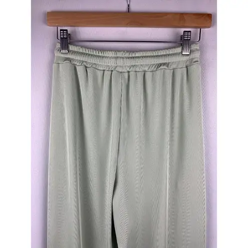 Women’s Katch Me Sage Green Ribbed Pants Size M Size M