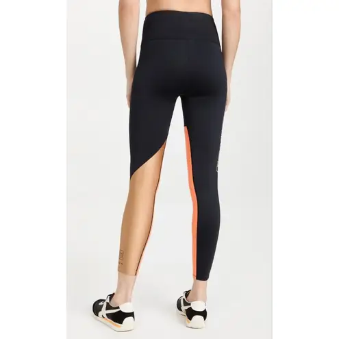 PE Nation High Rise Logo 7/8 Athletic Workout Leggings Gym Pant Activewear Small Black