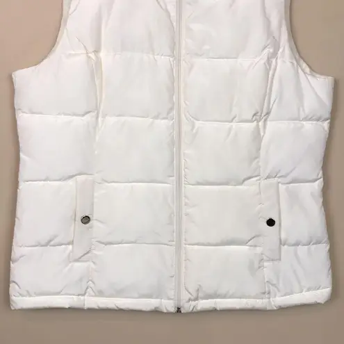 Charter Club Women's White Outdoor Puffer Vest