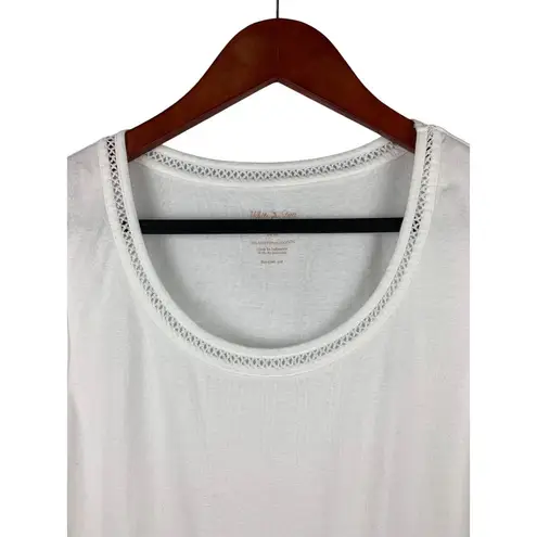 White Stag Womens Crochet Trim Tank Top S / CH White