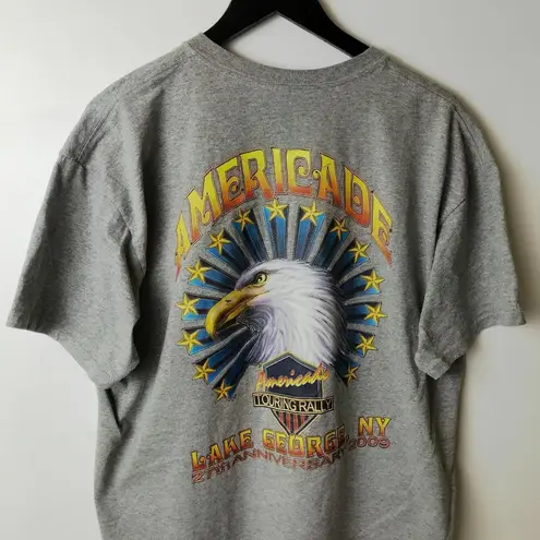 00s Vintage Americade Lake George New York T Shirt Touring Rally Graphic Tee XL
