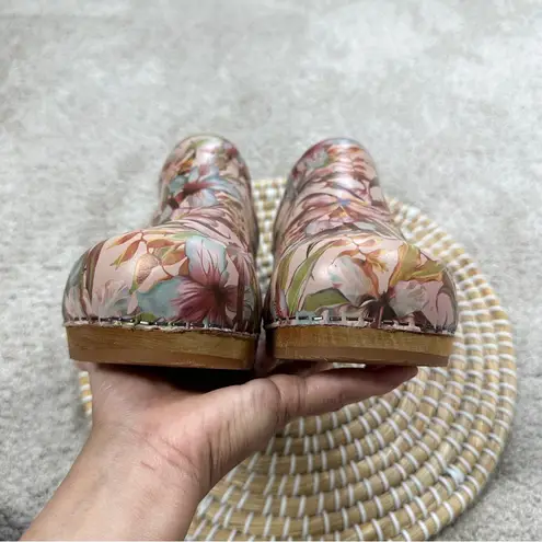 Sanita Women’s Wood Orchid Clogs Mules Shoes Slip On in Multicolor 42/US 11.5 Tan