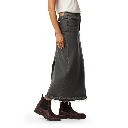Levi's NWT Levi Strauss Signature Frayed Hem Denim Midi Skirt SZ-12
