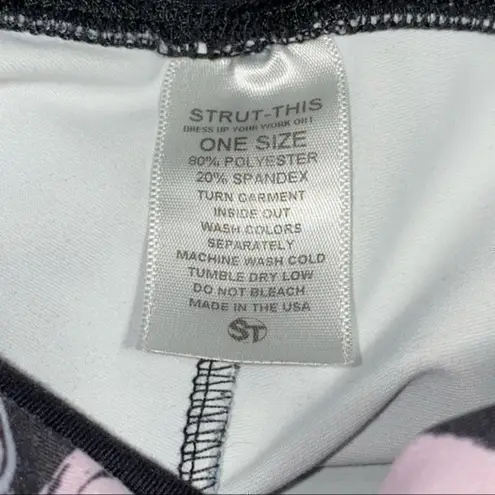 Bandier One Size Geo Graphic Blue Flynn Wearable Art High Rise Leggings