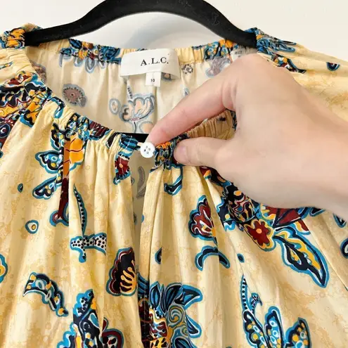 ALC Frank A.L.C. Myra Floral Paisley Shift Dress Boho Vacation Designer Size 10 LIKE NEW