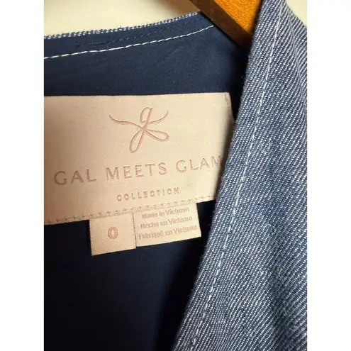 Gal Meets Glam Billie Chambray Jumpsuit Sz. 0