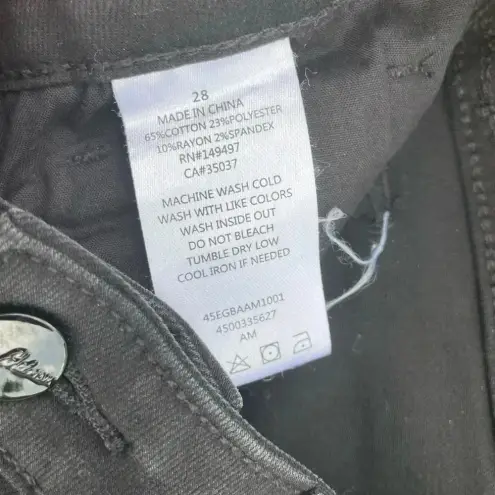 Sam Edelman  The Kitten Mid Rise Skinny Ankle Gray Black jeans 29