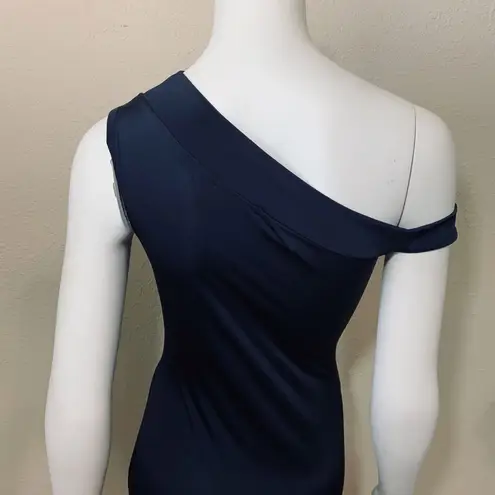 Nasty Gal New One Shoulder Black Dress