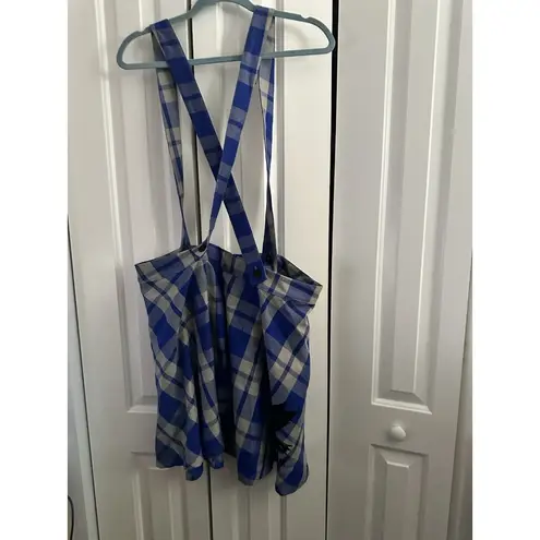 Harry Potter Women's Torrid Ravenclaw Blue Plaid School Skirt NEW 14