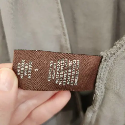 Knox Rose  Boho Western Lace Up Tie Back Open Front Lightweight Jacket Size Small