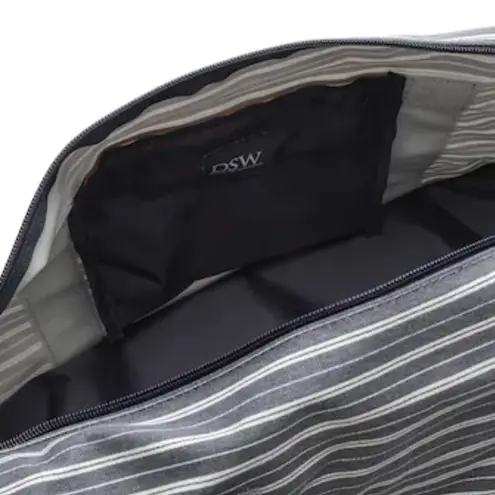 DSW Navy Striped Weekender Travel Bag New w/Tag