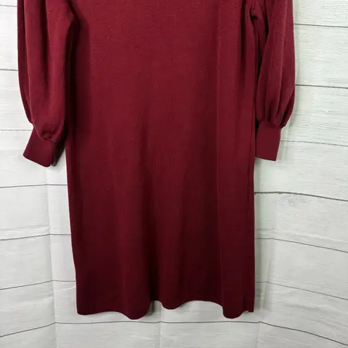 Maeve Anthropologie size Small Mock Neck Tunic Knit Sweater Dress Red Size M