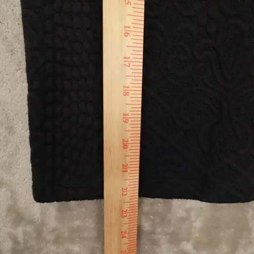 Moulinette Soeurs Anthropologie Black Brocade Pencil Skirt size Medium NWT